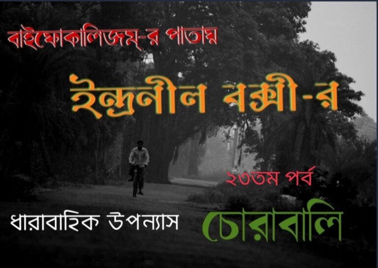 ই ন্দ্র নী ল   ব ক্সী-র ধারাবাহিক উপন্যাস–‘চোরাবালি'(পর্ব-২৩)